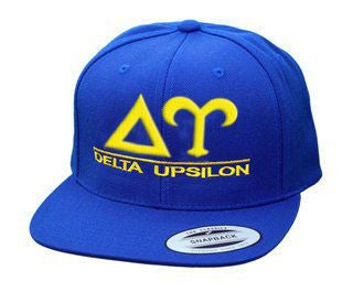 Delta Upsilon Flatbill Snapback Hats Original Delta Upsilon Flatbill Snapback Hats Original