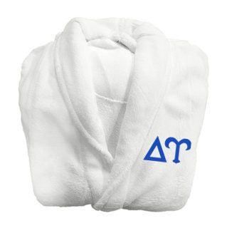 Delta Upsilon Fraternity Lettered Bathrobe Delta Upsilon Fraternity Lettered Bathrobe
