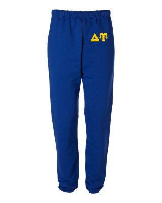 Delta Upsilon Greek Lettered Thigh Sweatpants Delta Upsilon Greek Lettered Thigh Sweatpants