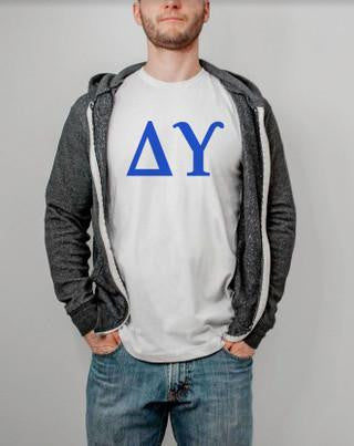 Delta Upsilon DELTA UPSILON LETTERED TEE - $24.95