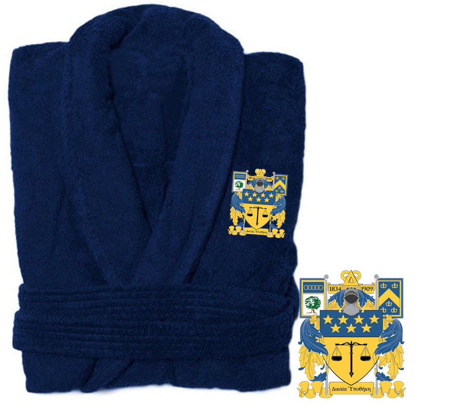 Discount Delta Upsilon Bathrobe DISCOUNT-Delta Upsilon Bathrobe