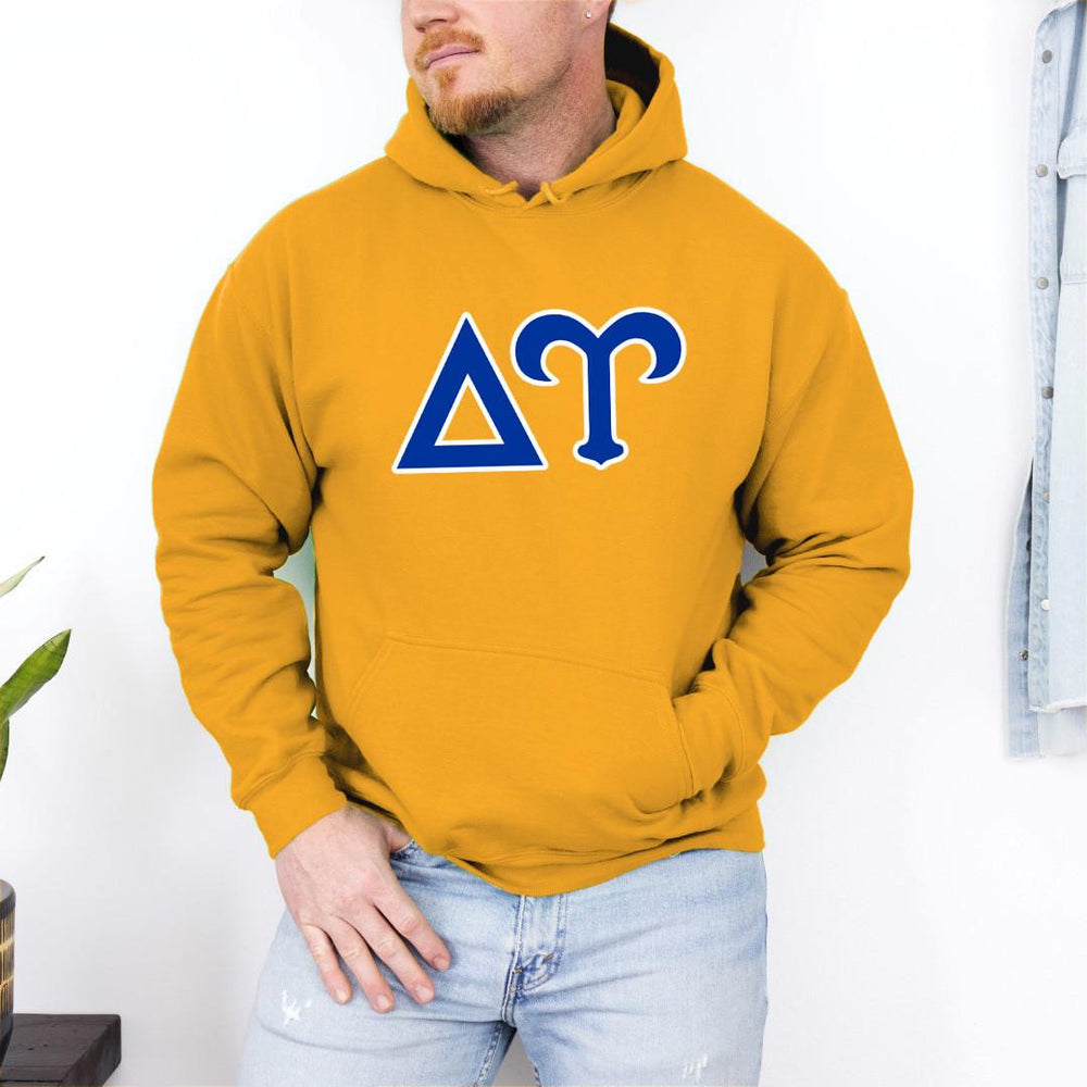 Printify Delta Upsilon World Famous Hooded Sweatshirt Delta Upsilon World Famous Hooded Sweatshirt