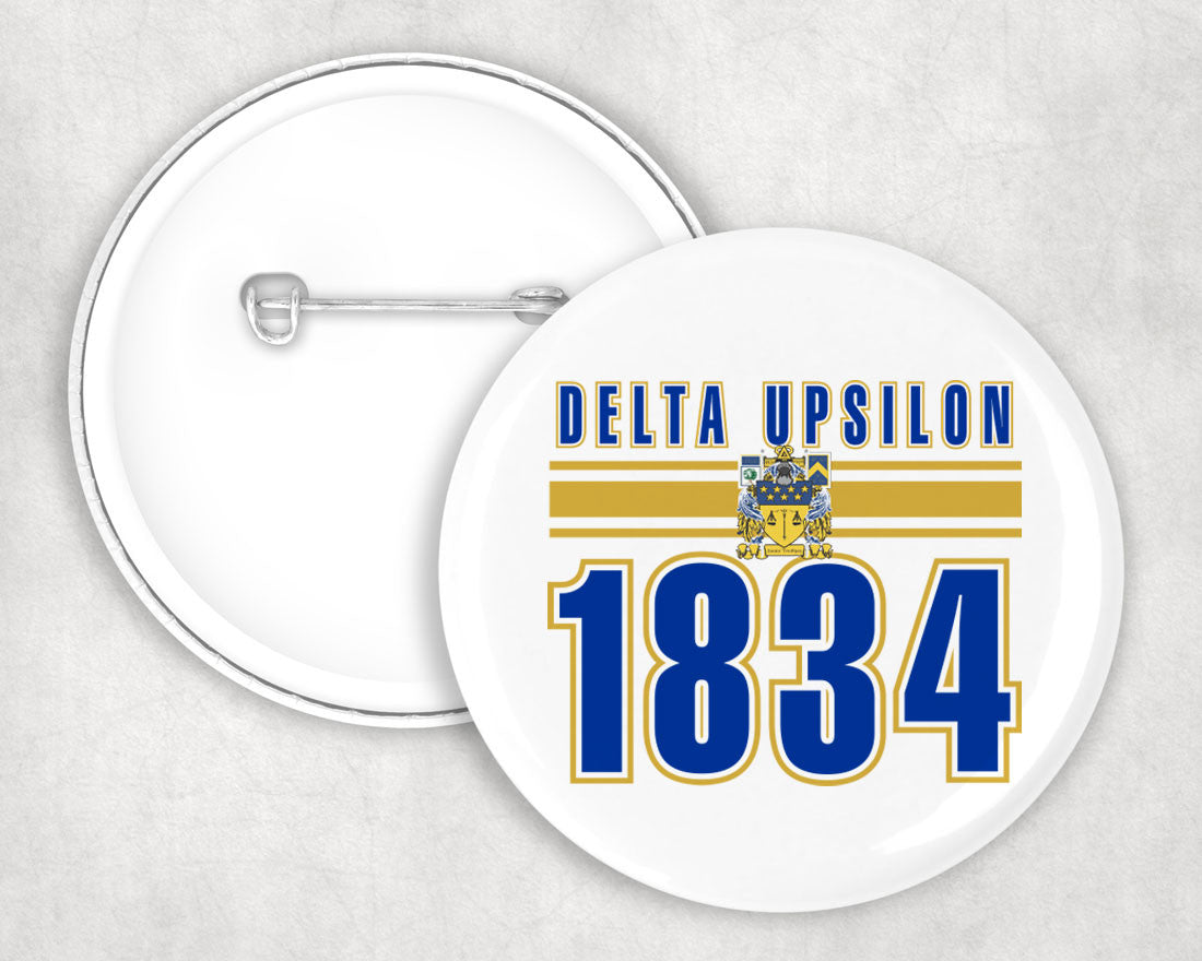 Delta Upsilon Est Year Button Delta Upsilon Est Year Button