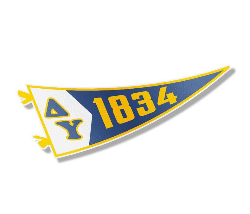 Delta Upsilon Pennant Sticker Delta Upsilon Pennant Sticker