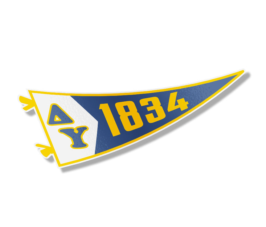 Delta Upsilon Pennant Sticker Delta Upsilon Pennant Sticker