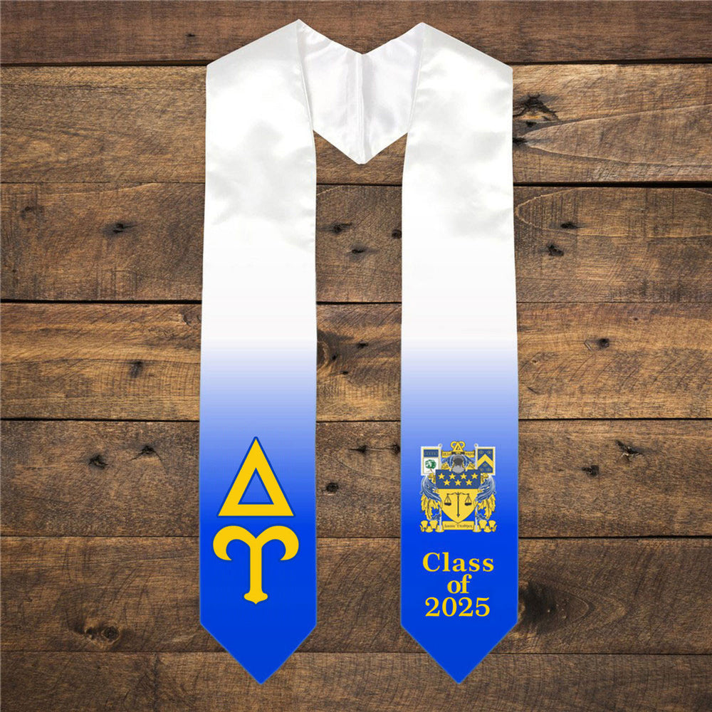Delta Upsilon Extra Fancy Greek Class Of Graduation Stole Delta Upsilon Extra Fancy Greek Class Of  Graduation Stole