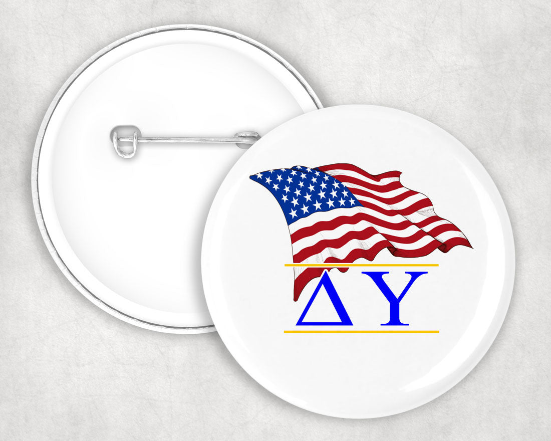 Delta Upsilon Patriot Button Delta Upsilon Patriot Button