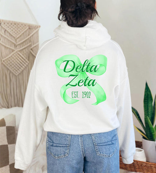Clothing Delta Zeta Bows Established Hoodie