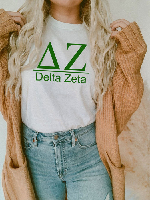Delta Zeta Comfort Colors Heavyweight T Shirt Delta Zeta Comfort Colors Heavyweight T-Shirt