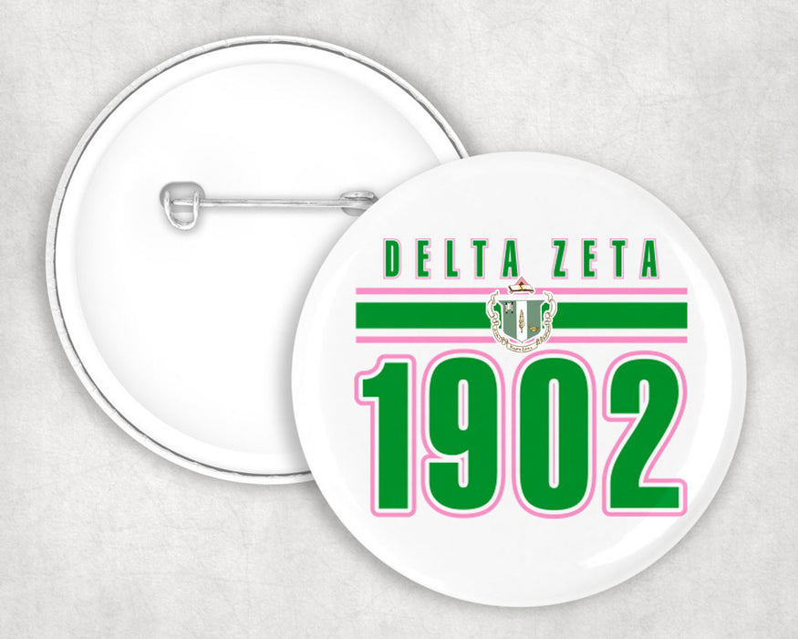 Delta Zeta Stripe Established Pin Buttons Delta Zeta Stripe Established Pin Buttons