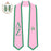 Discount Delta Zeta Greek 2 Tone Lettered Graduation Sash Stole DISCOUNT-Delta Zeta Greek 2 Tone Lettered Graduation Sash Stole