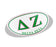 Delta Zeta Greek Letter Oval Decal Delta Zeta Greek Letter Oval Decal