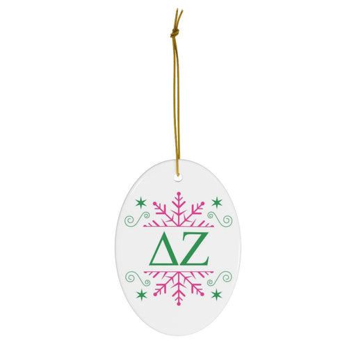 Delta Zeta Delta Zeta Holiday Color Snowflake Christmas Ornaments