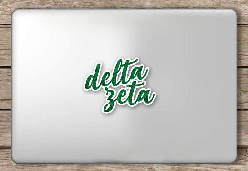 Delta Zeta Script Sticker Delta Zeta Script Sticker