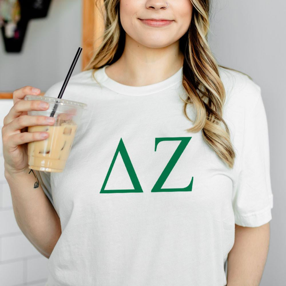 Printify Delta Zeta Lettered Tees $24.95! Delta Zeta Lettered Tees - $24.95!