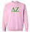 Delta Zeta Lettered World Famous Greek Crewneck Delta Zeta Lettered World Famous Greek Crewneck