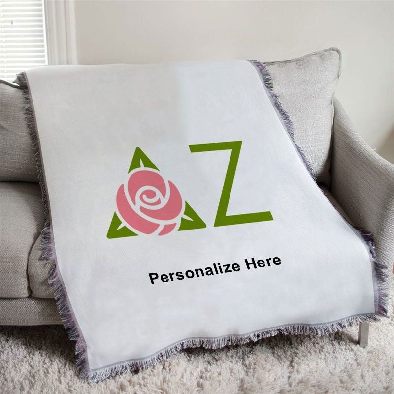 Delta Zeta Logo Afghan Blanket Throw Delta Zeta Logo Afghan Blanket Throw