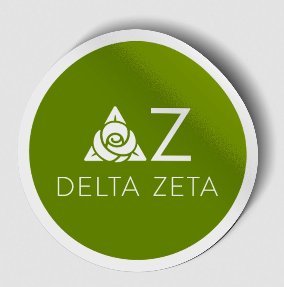 Delta Zeta Logo Round Decal Delta Zeta Logo Round Decal
