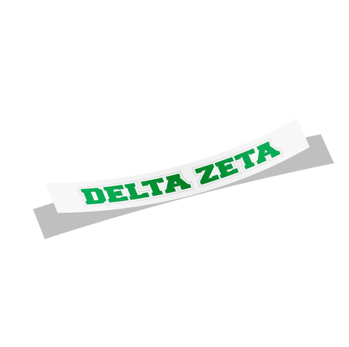 Delta Zeta Long Window Sticker Delta Zeta Long Window Sticker