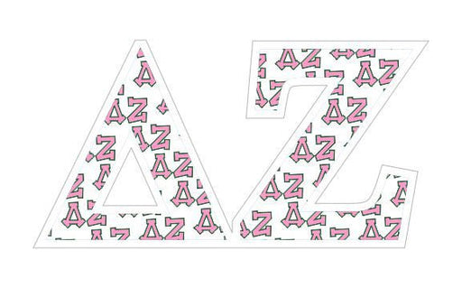 Delta Zeta Delta Zeta Mascot Greek Letter Sticker - 2.5