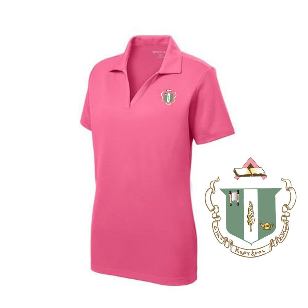 Discount Delta Zeta Emblem Polo DISCOUNT-Delta Zeta Emblem Polo