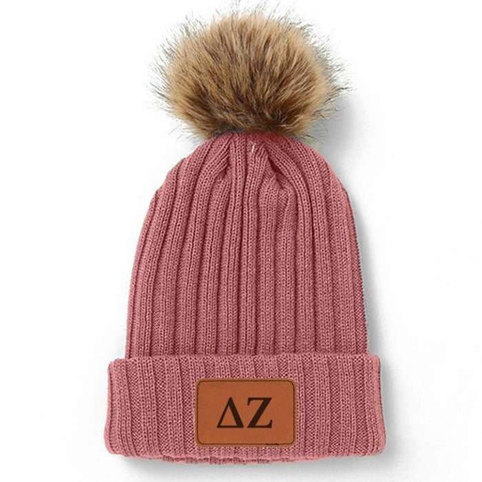 Delta Zeta Pom Pom Beanie Hat Delta Zeta Pom Pom Beanie Hat