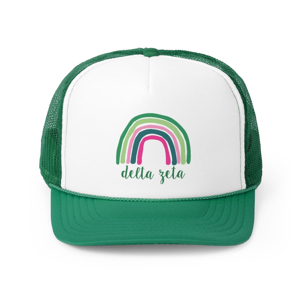 Delta Zeta Rainbow Trucker Caps Delta Zeta Rainbow Trucker Caps
