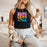 Printify Delta Zeta Shagadelic Racer Tank Delta Zeta Shagadelic Racer Tank