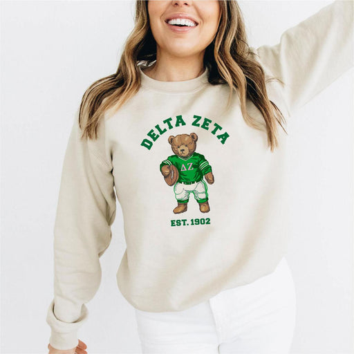 Clothing Delta Zeta Teddy Bear Crewneck Sweatshirt