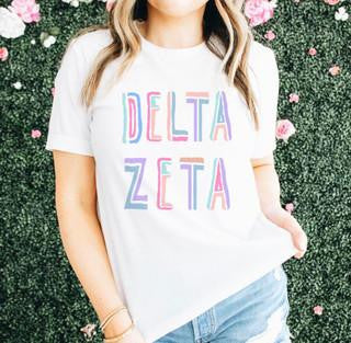 Printify Delta Zeta Tinsel Tees Delta Zeta Tinsel Tees