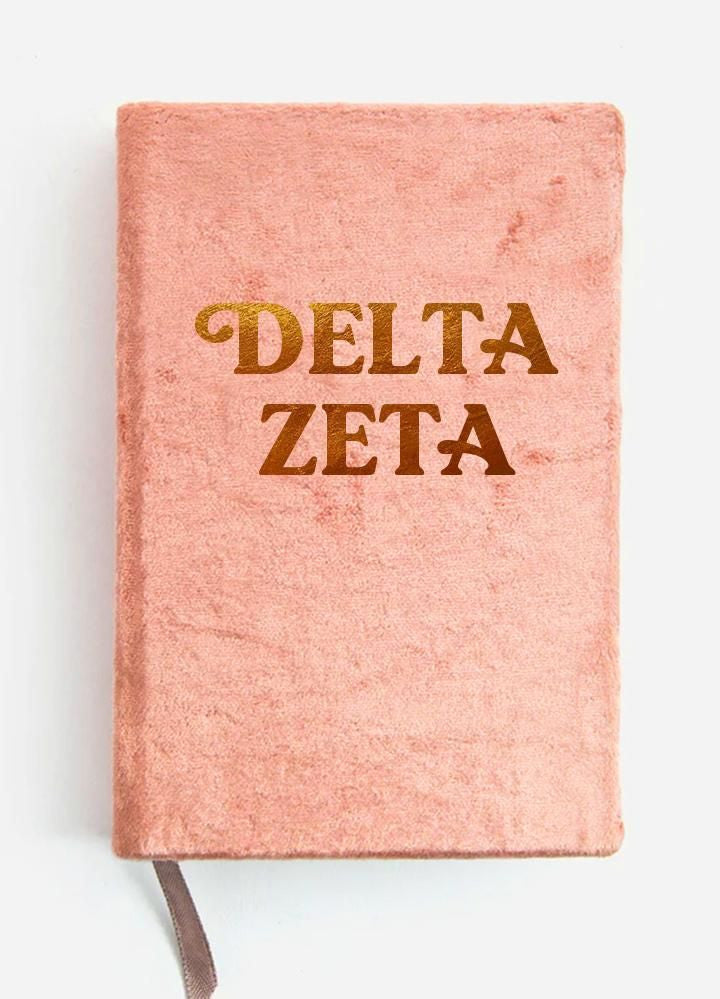 Delta Zeta Velvet Notebook Delta Zeta Velvet Notebook