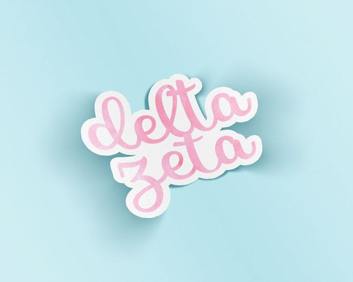 Delta Zeta Delta Zeta Watercolor Script Sticker