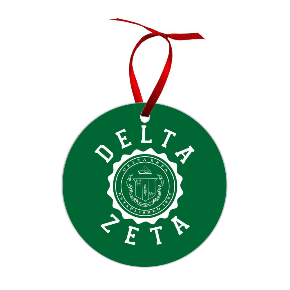 Delta Zeta Shield Christmas Ornaments Delta Zeta Shield  Christmas Ornaments