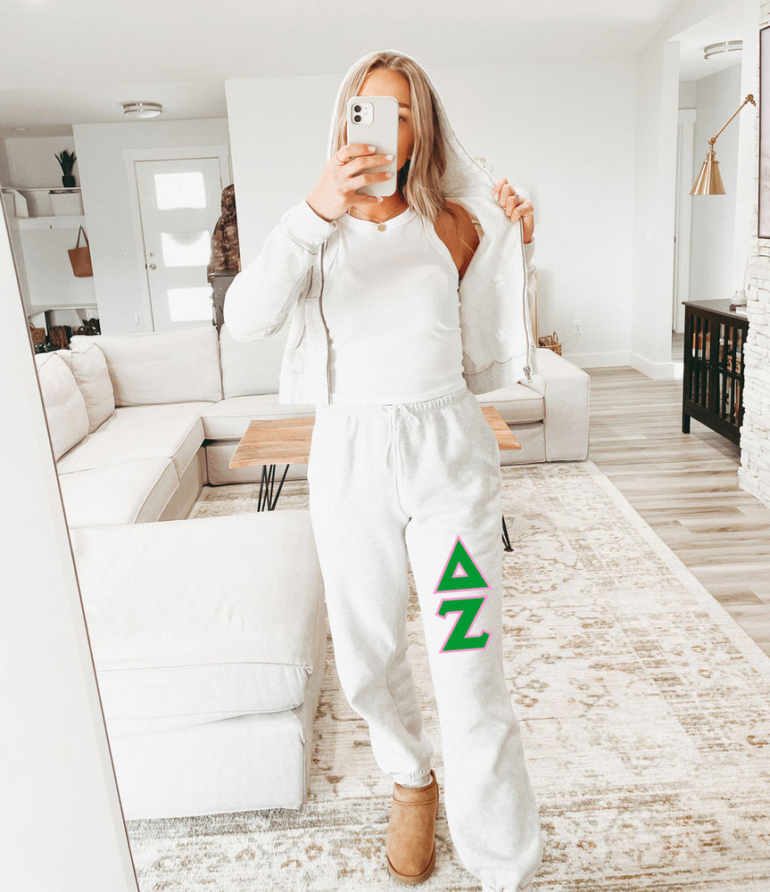 Delta Zeta Lettered Sweatpants Delta Zeta Lettered Sweatpants