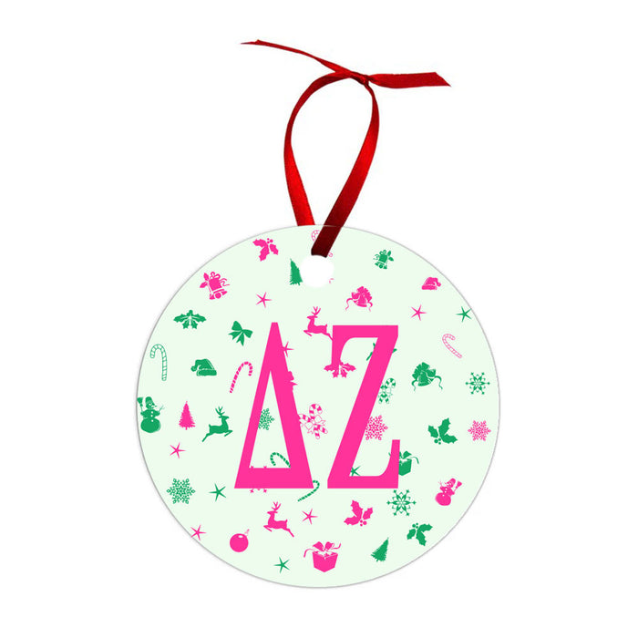 Delta Zeta Holiday Cheer Christmas Ornaments Delta Zeta Holiday Cheer Christmas Ornaments