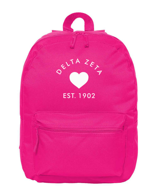 Delta Zeta Delta Zeta Custom Heart Backpack