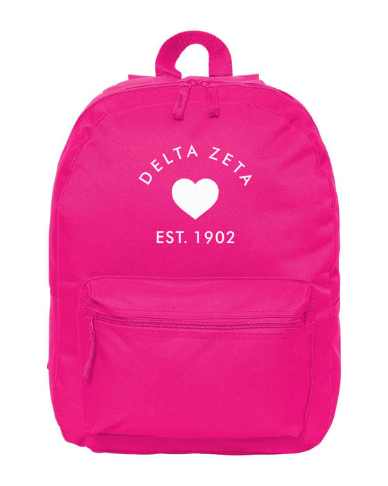 Delta Zeta Custom Heart Backpack Delta Zeta Custom Heart Backpack