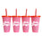 Delta Gamma Glitter Color Changing Cup 4 Pack Delta Gamma Glitter Color Changing Cup 4-Pack