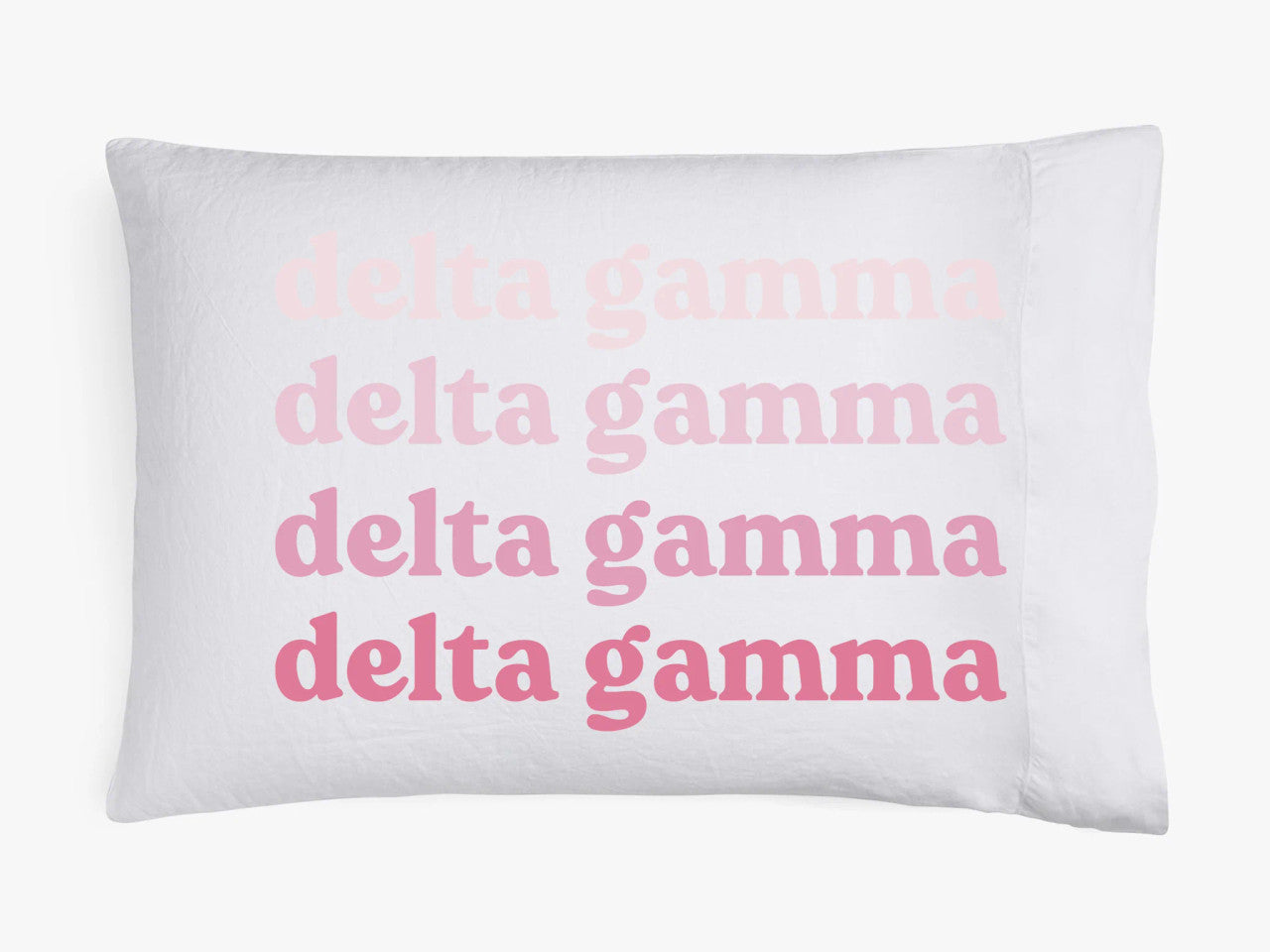 Delta Gamma Ombre Retro Pillowcases Delta Gamma Ombre Retro Pillowcases