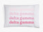 Delta Gamma Ombre Retro Pillowcases Delta Gamma Ombre Retro Pillowcases