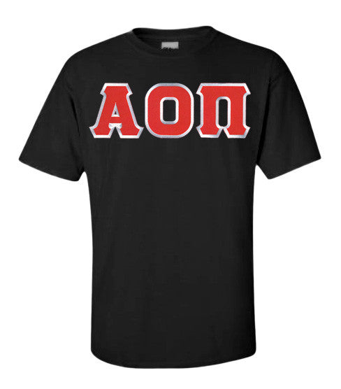 Alpha Omicron Pi DISCOUNT Alpha Omicron Pi Lettered Tee - Best Value
