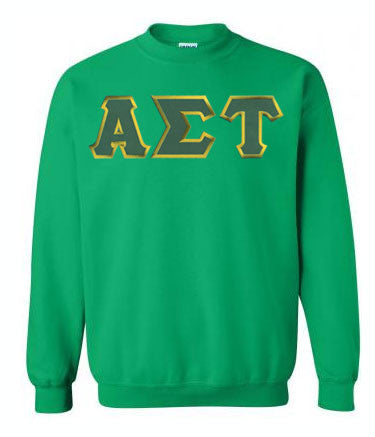 Alpha Sigma Tau DISCOUNT Alpha Sigma Tau Lettered Crewneck - Best Value
