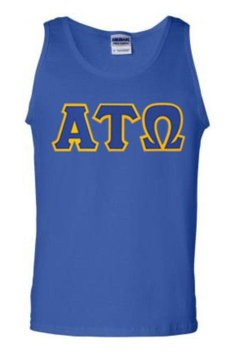 Discount Alpha Tau Omega Lettered Tank Top DISCOUNT- Alpha Tau Omega Lettered Tank Top
