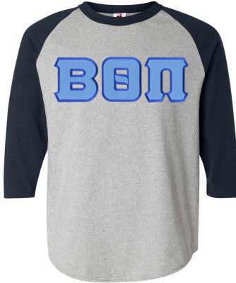 Beta Theta Pi DISCOUNT- Beta Theta Pi Lettered Raglan T-Shirt