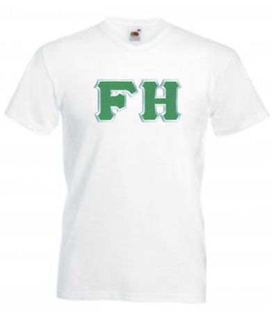 Discount Farmhouse Fraternity Lettered V Neck Tee DISCOUNT- FarmHouse Fraternity Lettered V-Neck Tee