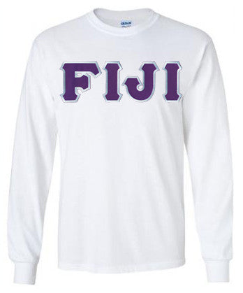 Phi Gamma Delta DISCOUNT FIJI Fraternity Lettered Long sleeve
