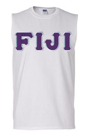 Phi Gamma Delta DISCOUNT- FIJI Fraternity Lettered Sleeveless Tee
