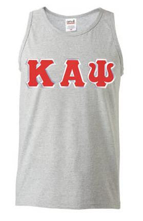 Discount Kappa Alpha Psi Lettered Tank Top DISCOUNT- Kappa Alpha Psi Lettered Tank Top