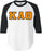 Discount Kappa Alpha Theta Lettered Raglan Shirt DISCOUNT-Kappa Alpha Theta Lettered Raglan Shirt
