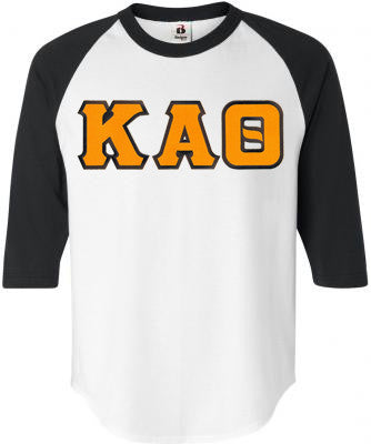 Kappa Alpha Theta DISCOUNT-Kappa Alpha Theta Lettered Raglan Shirt